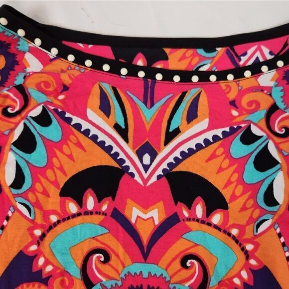 Ruby Rd Petite Ruched Boho Top - Picture 4 of 7